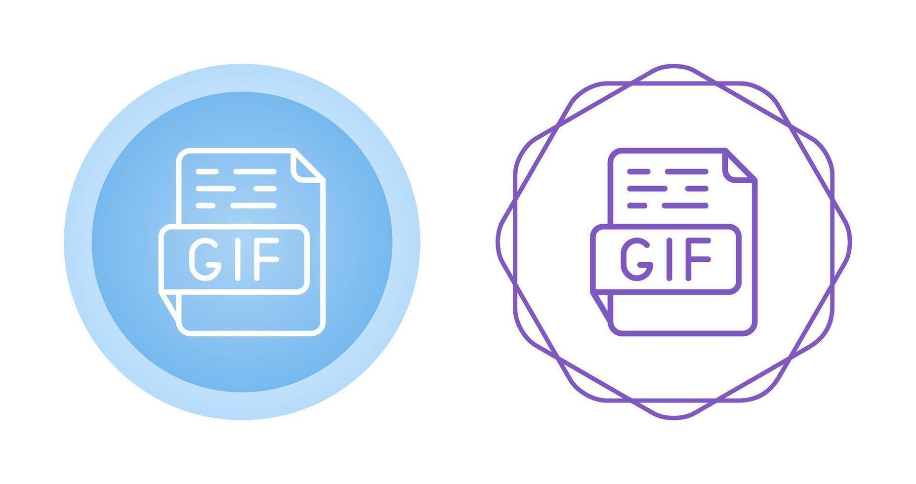 icono de vector de gif