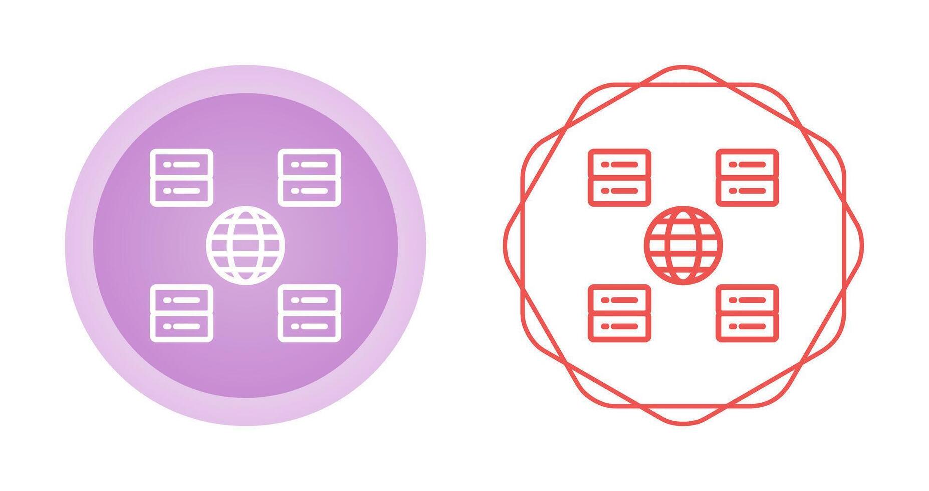 Content Delivery Network Vector Icon
