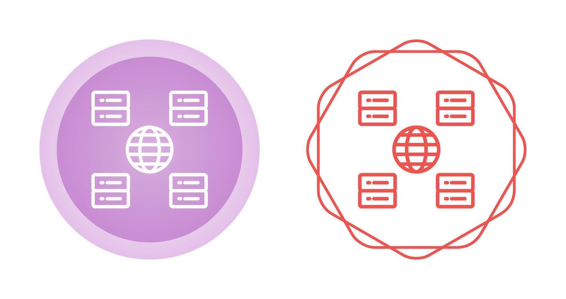 Content Delivery Network Vector Icon