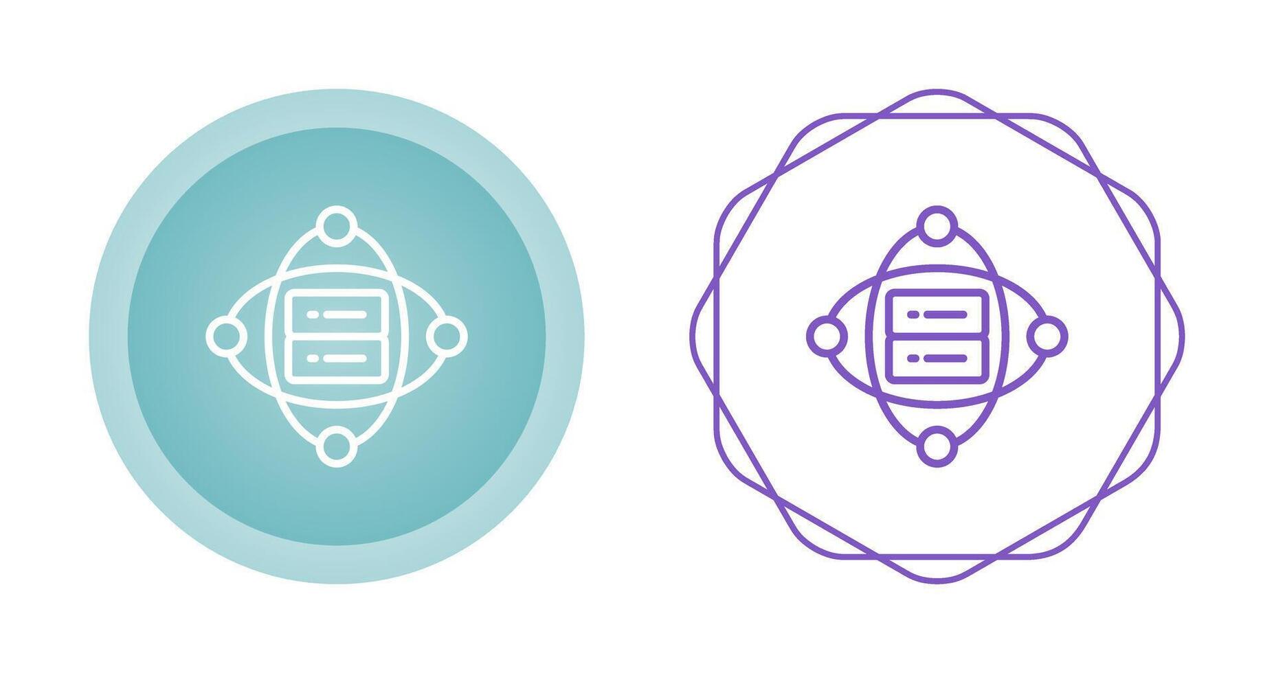 Cluster Server Vector Icon