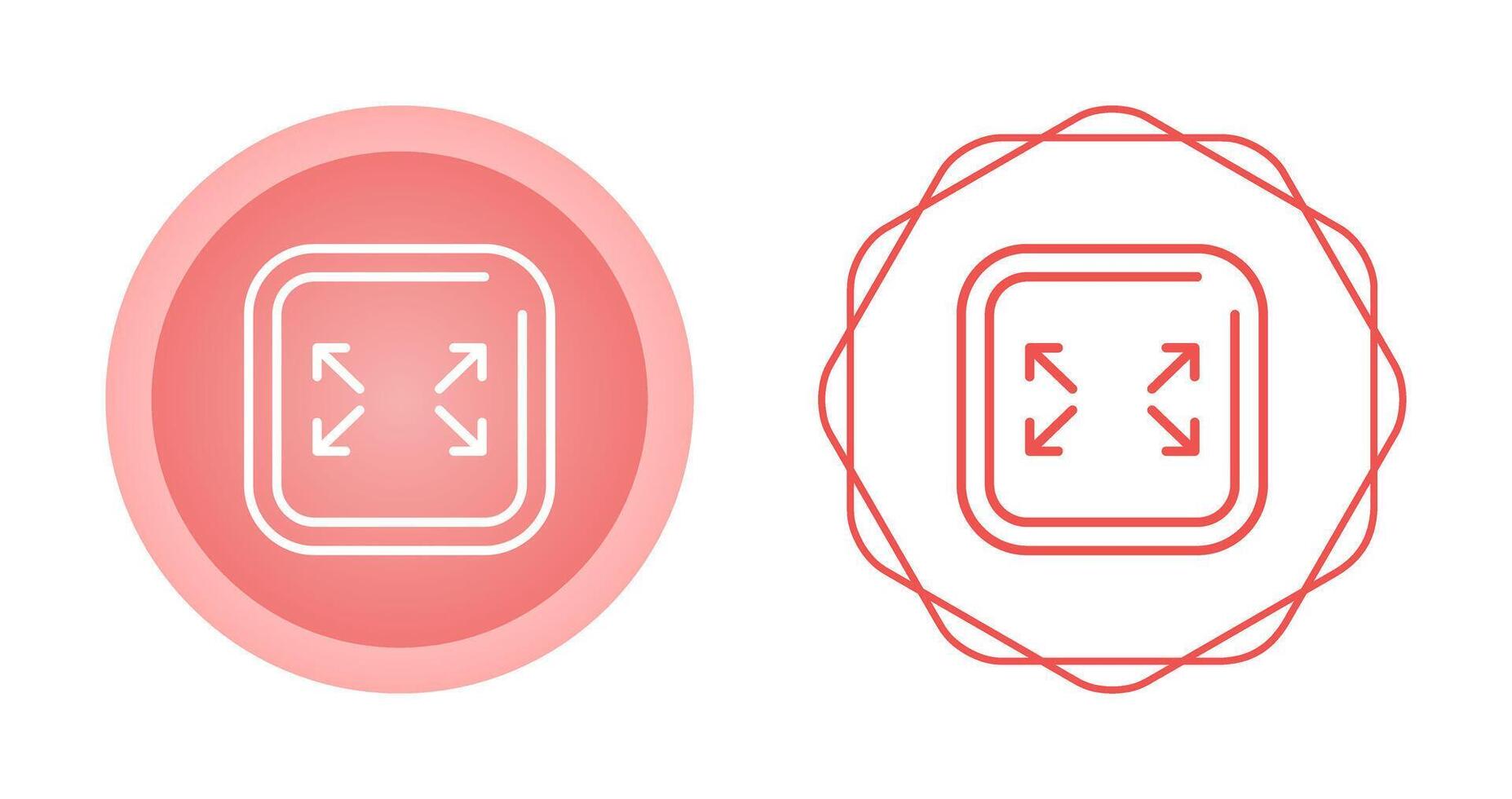 Fullscreen Square Vector Icon
