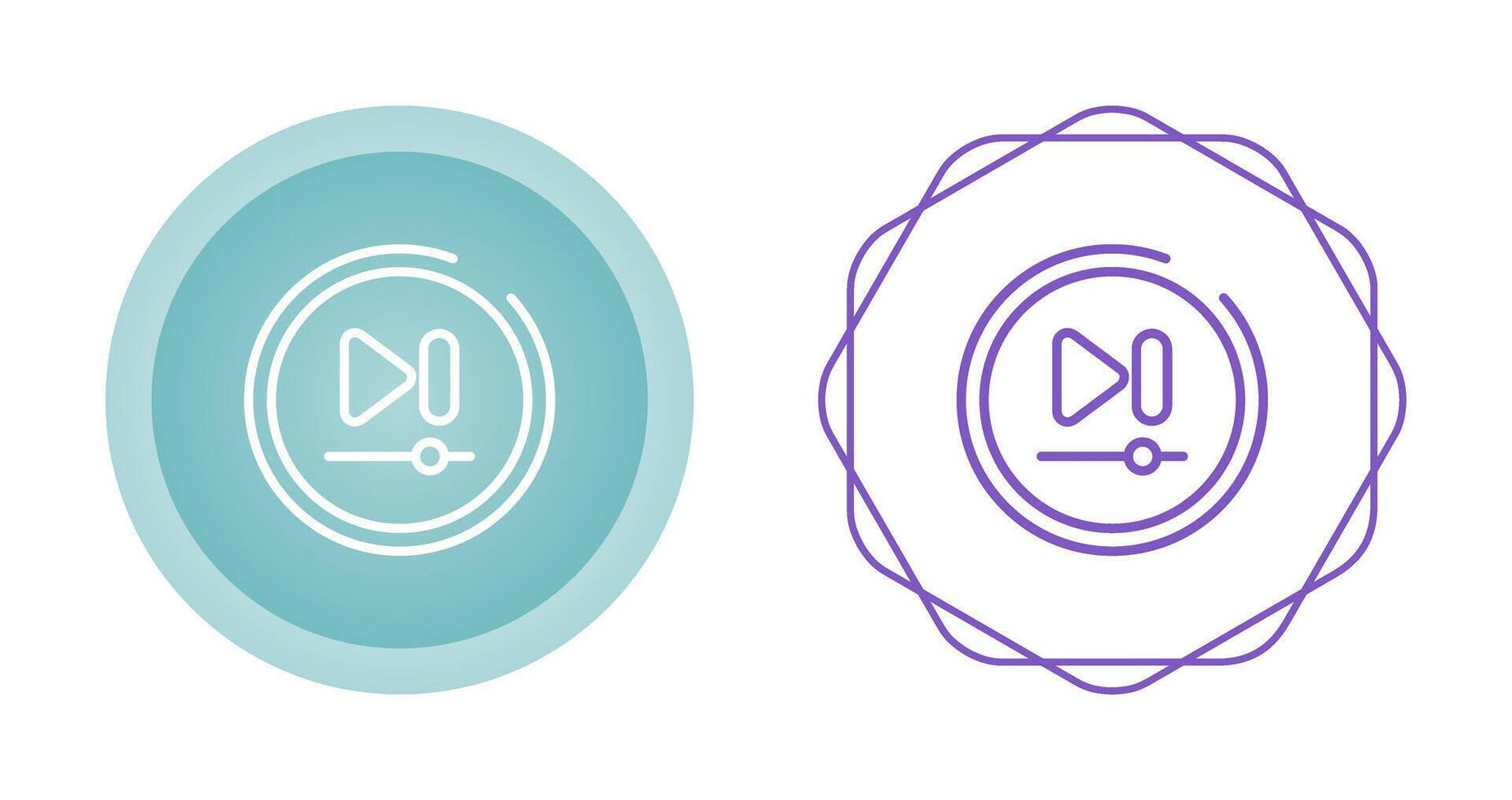 Video Next Track Button Vector Icon