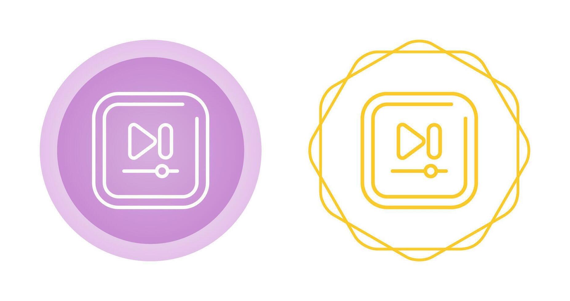 Video Next Track Square Vector icon
