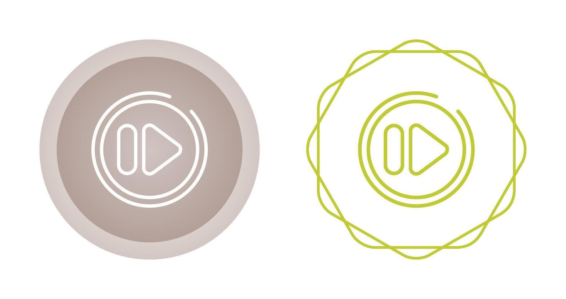 Fast Forward Button Vector Icon