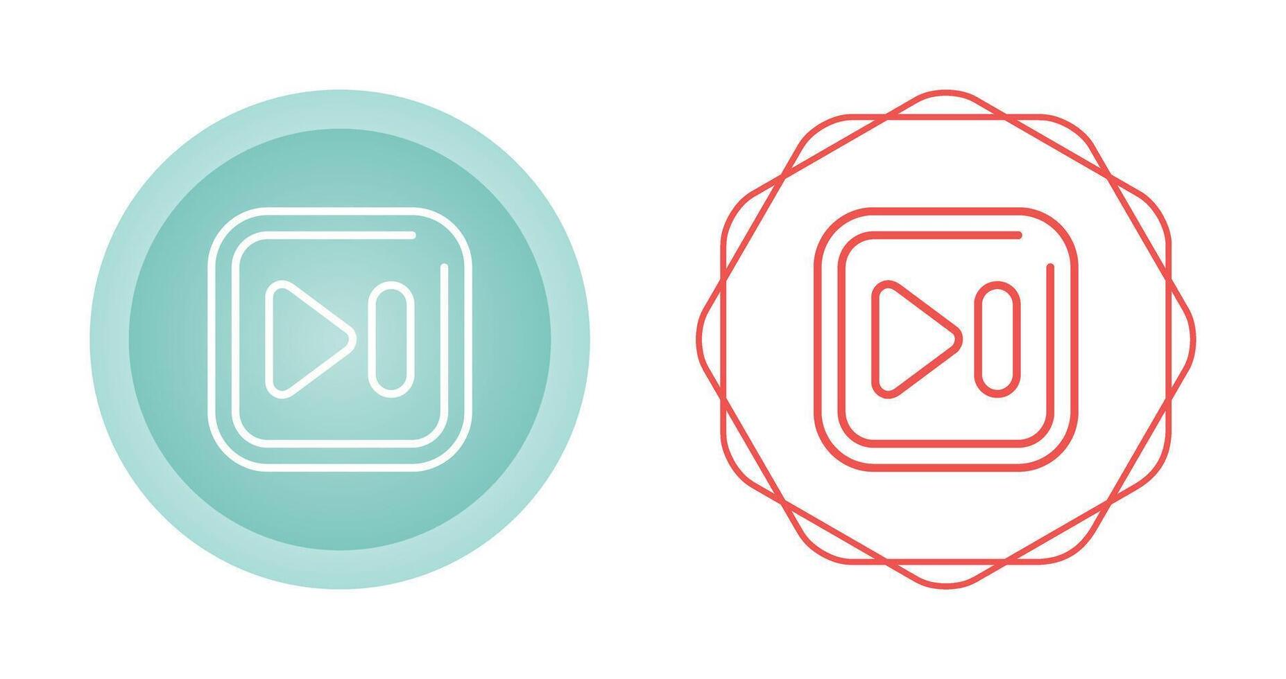 Next Track Square Vector Icon