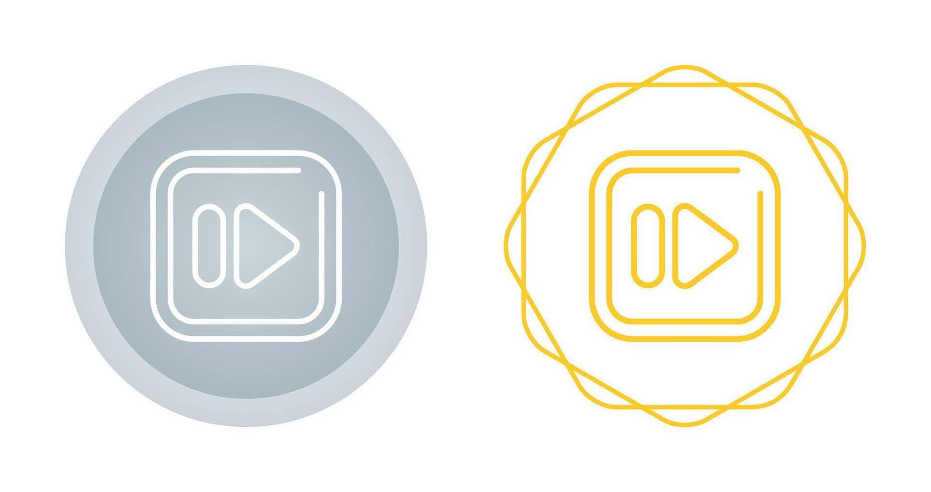 Fast Forward Square Vector Icon