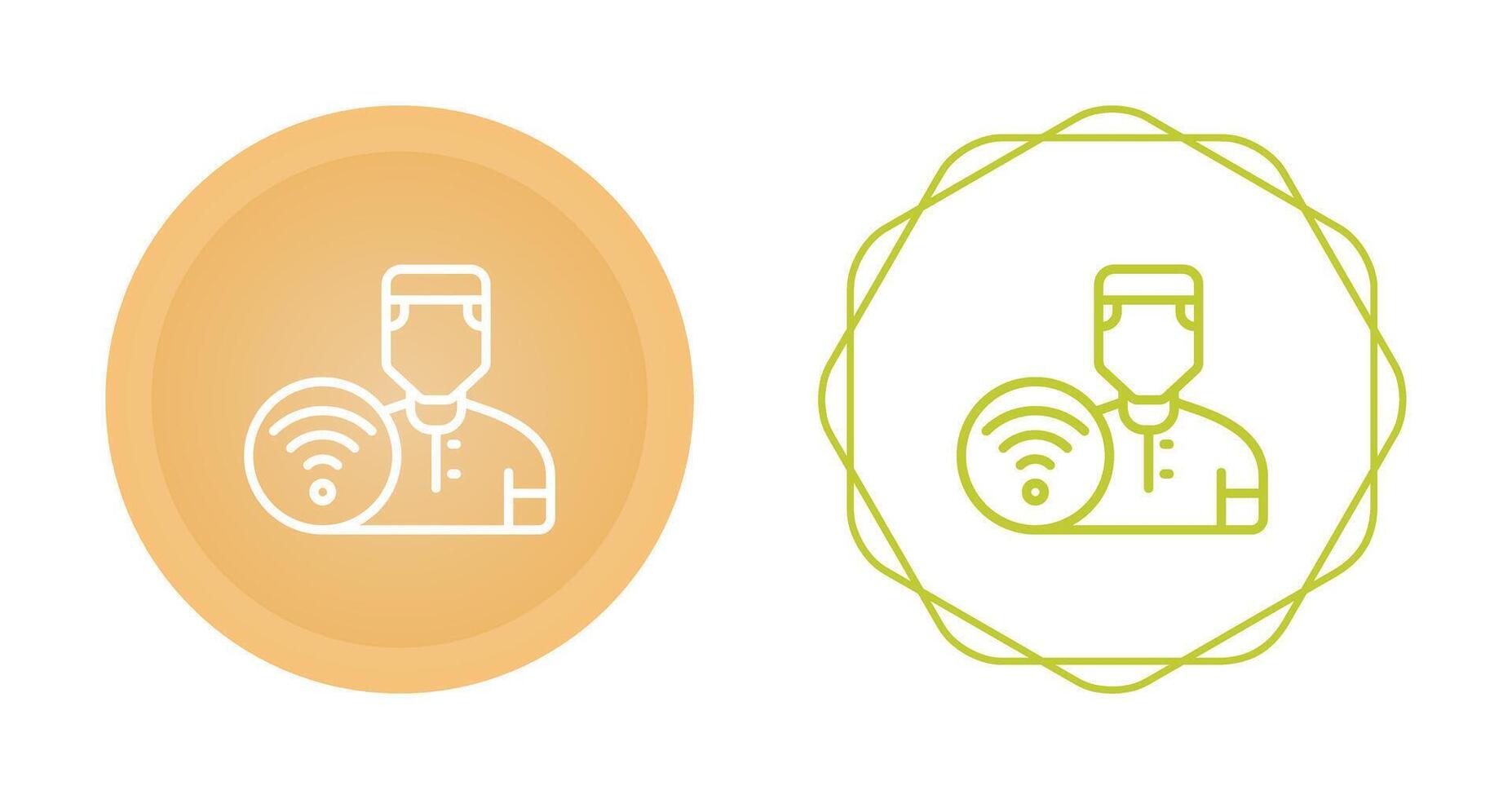 Wifi User Vector Icon