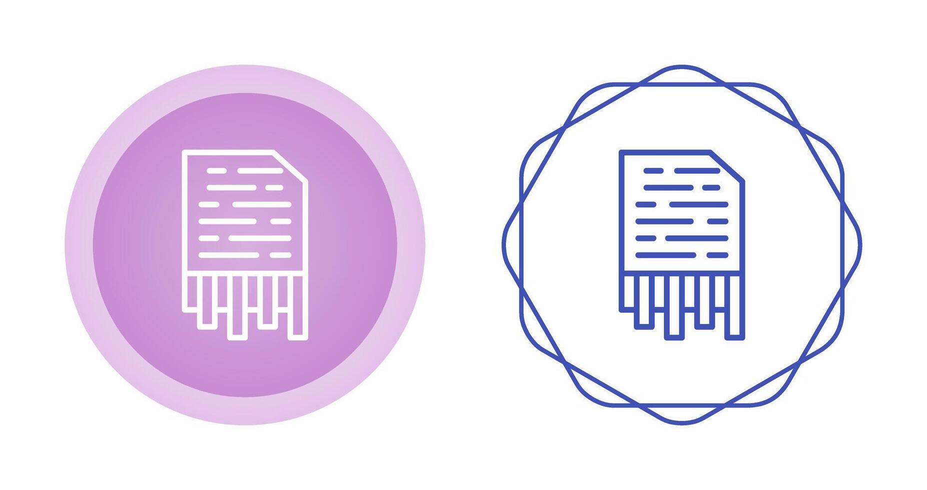Shredding Vector Icon