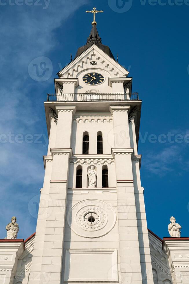 beautiful cathedral on the background of the blue sky photo