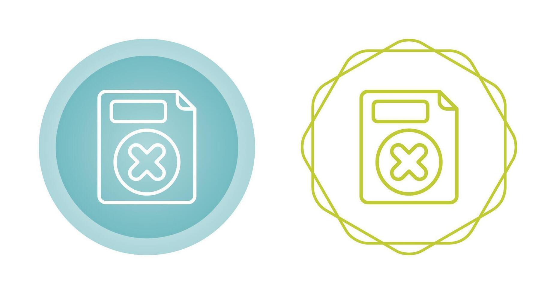 Delete Button Vector Icon