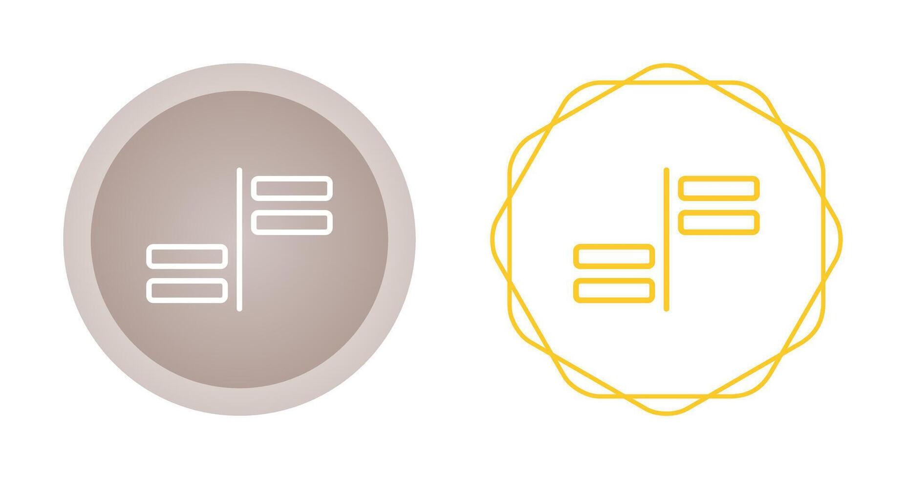 Horizontal Alignment Vector Icon