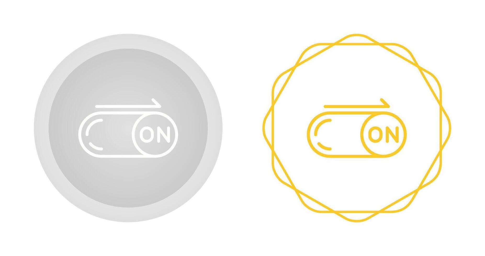 On Button Vector Icon