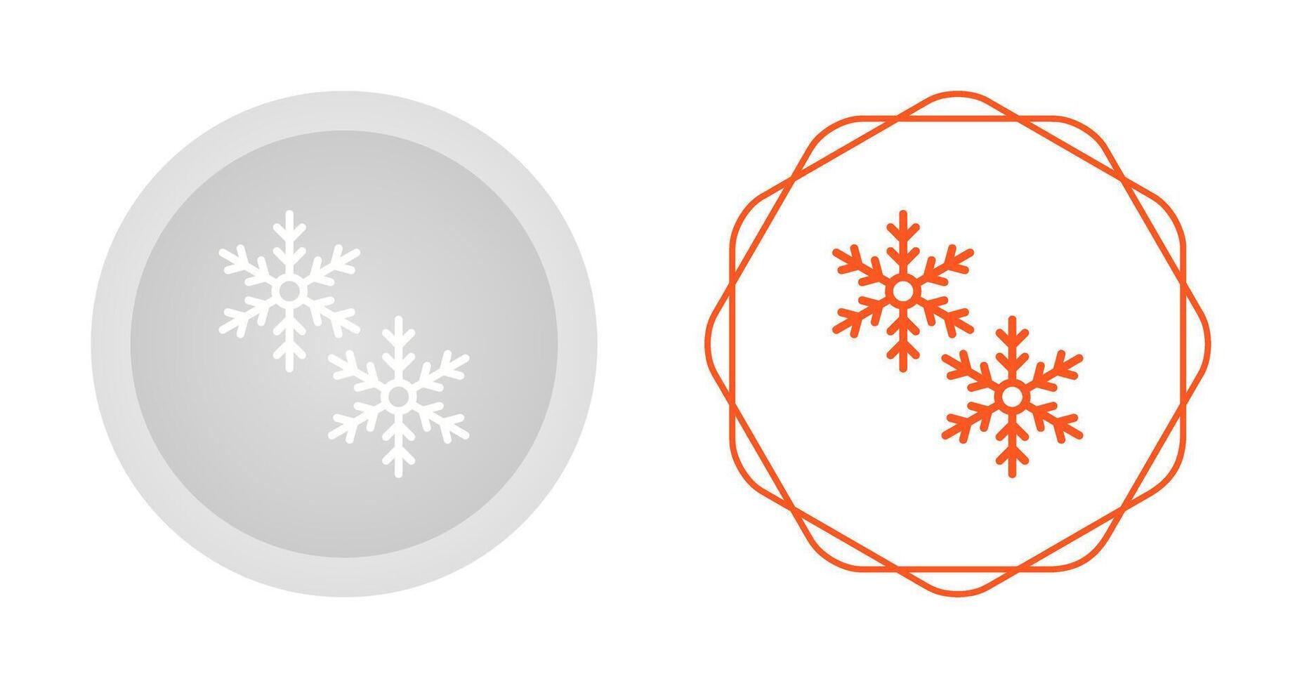 icono de vector de copos de nieve