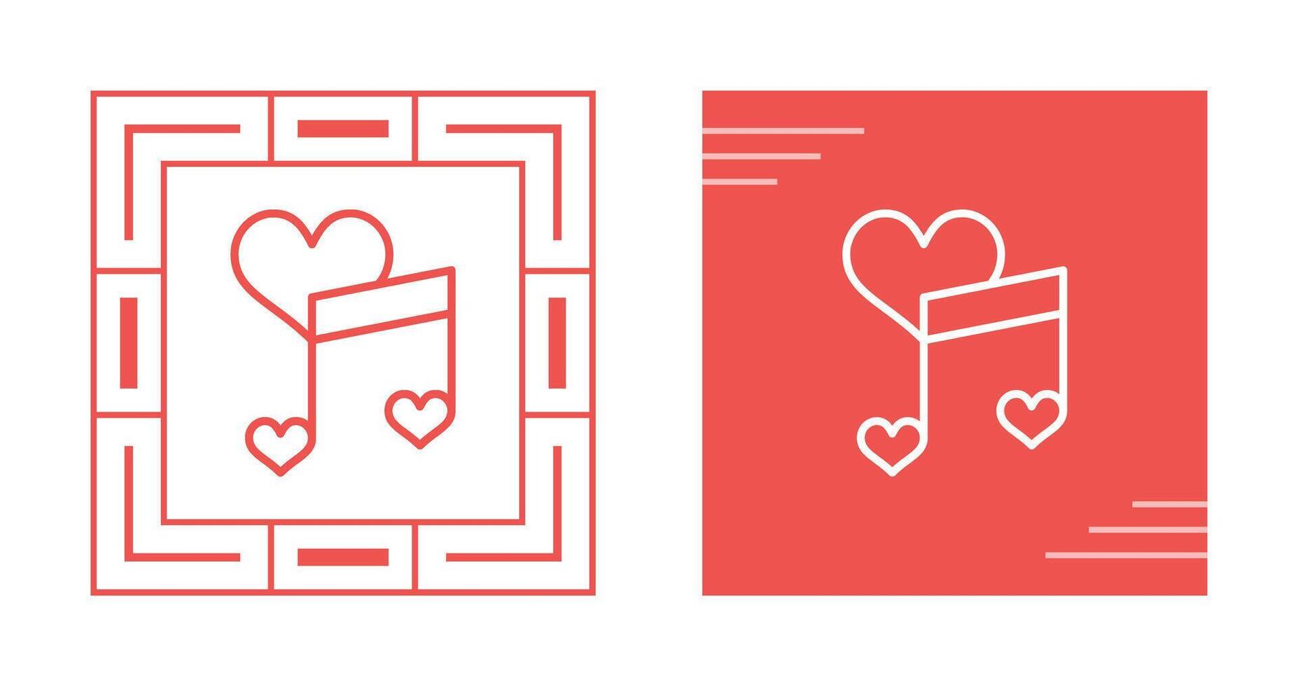 Love songs Vector Icon