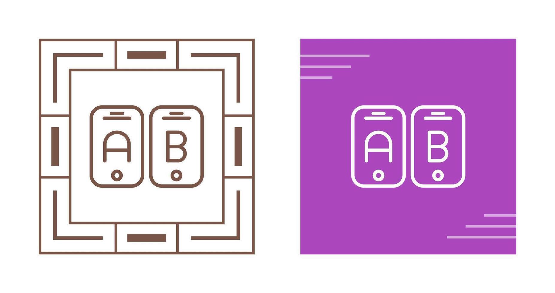 A B Testing Vector Icon