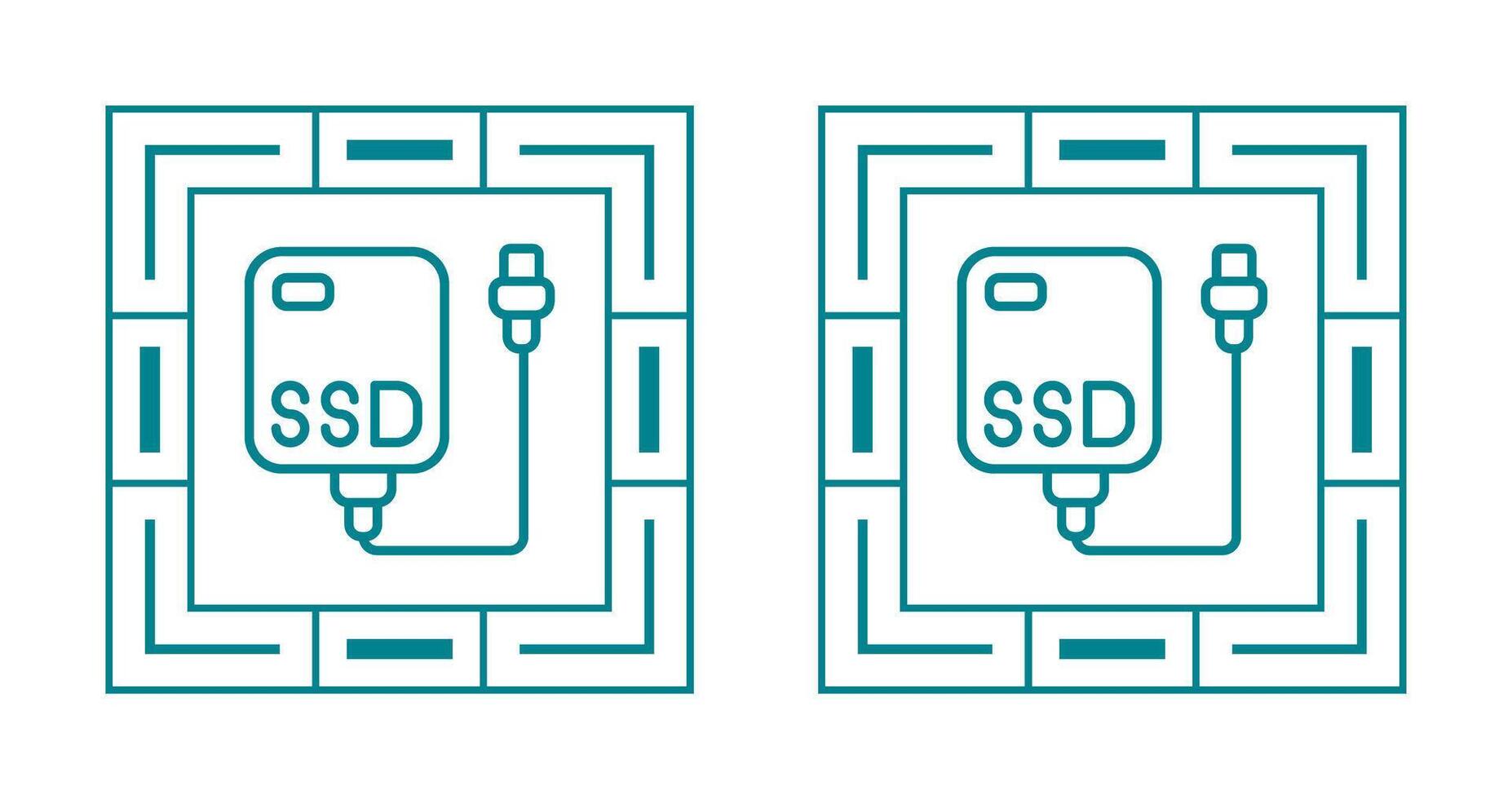 External SSD Vector Icon