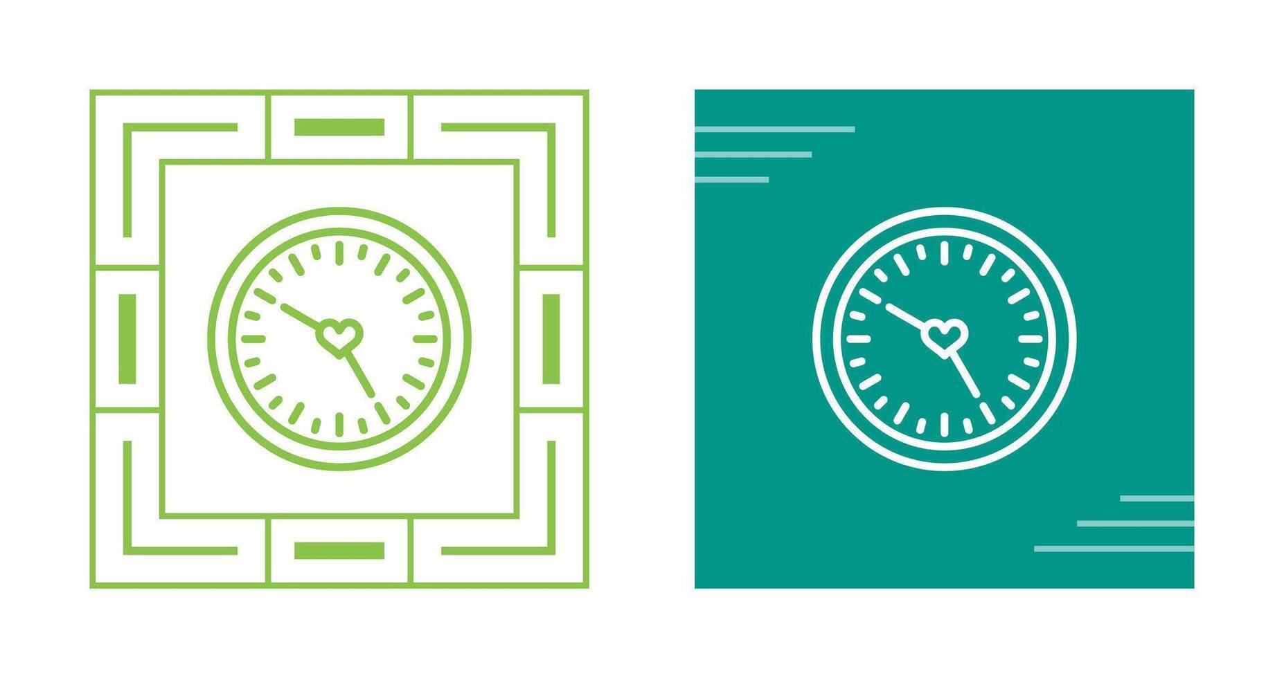 Love clock Vector Icon