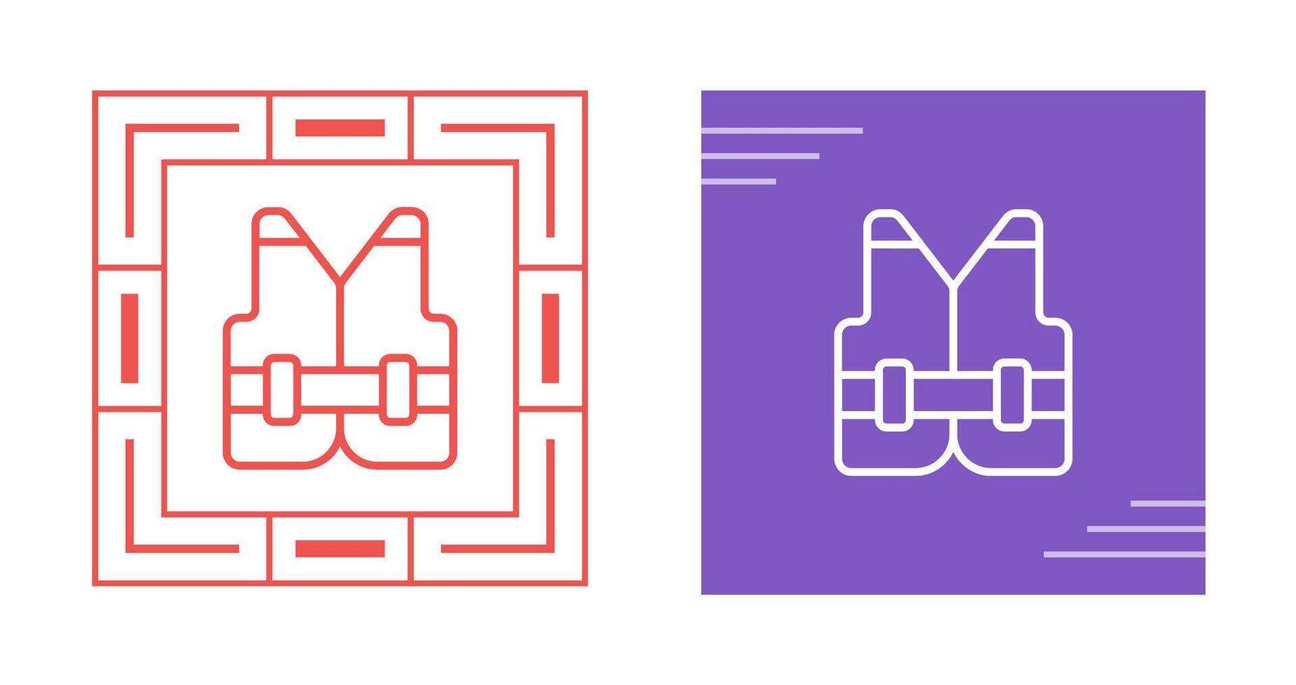 Reflective vest Vector Icon