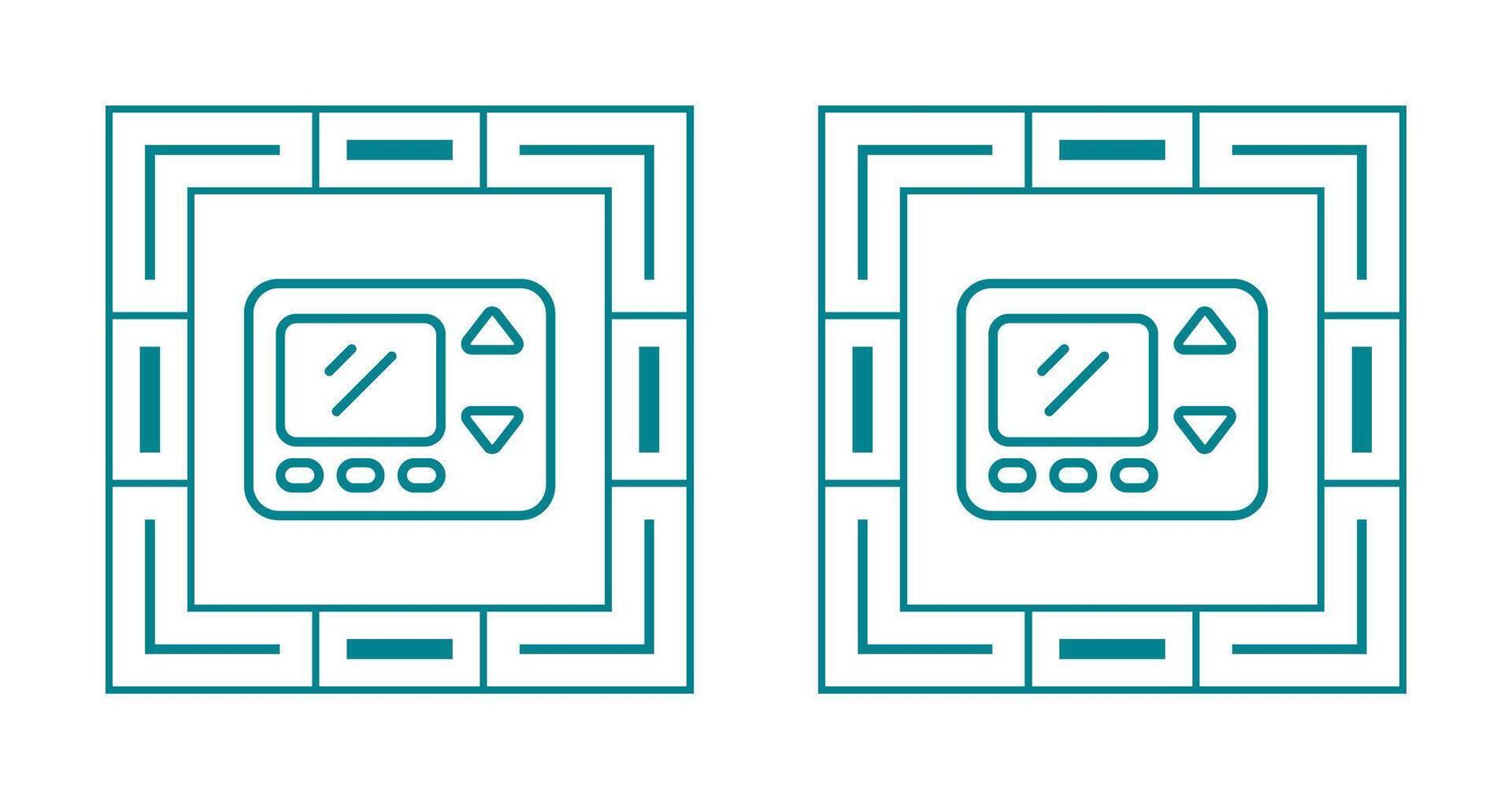 Smart Thermostat Vector Icon
