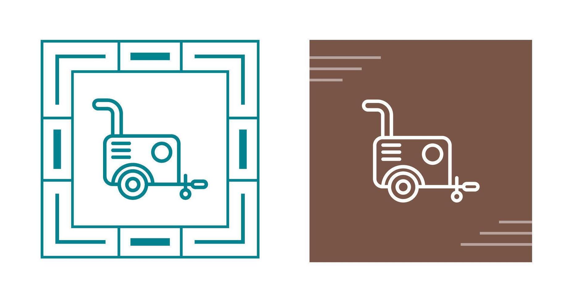 Portable air compressor Vector Icon