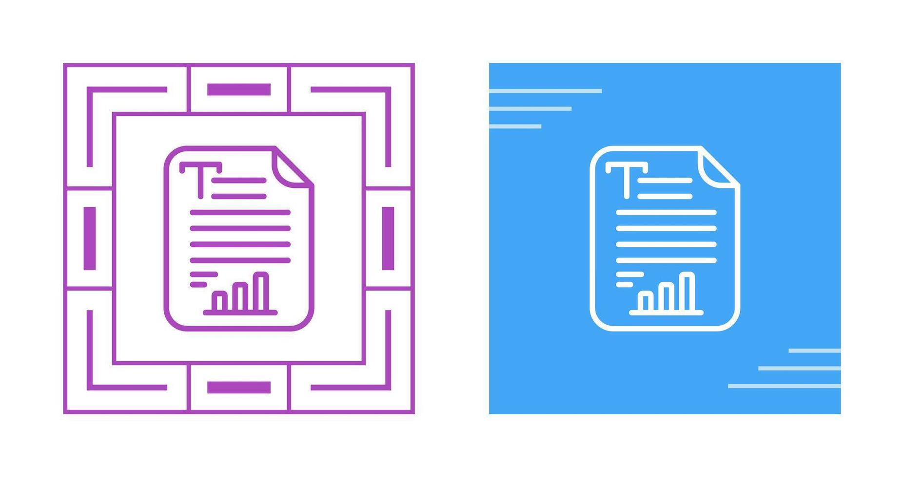 Text Analytics Vector Icon