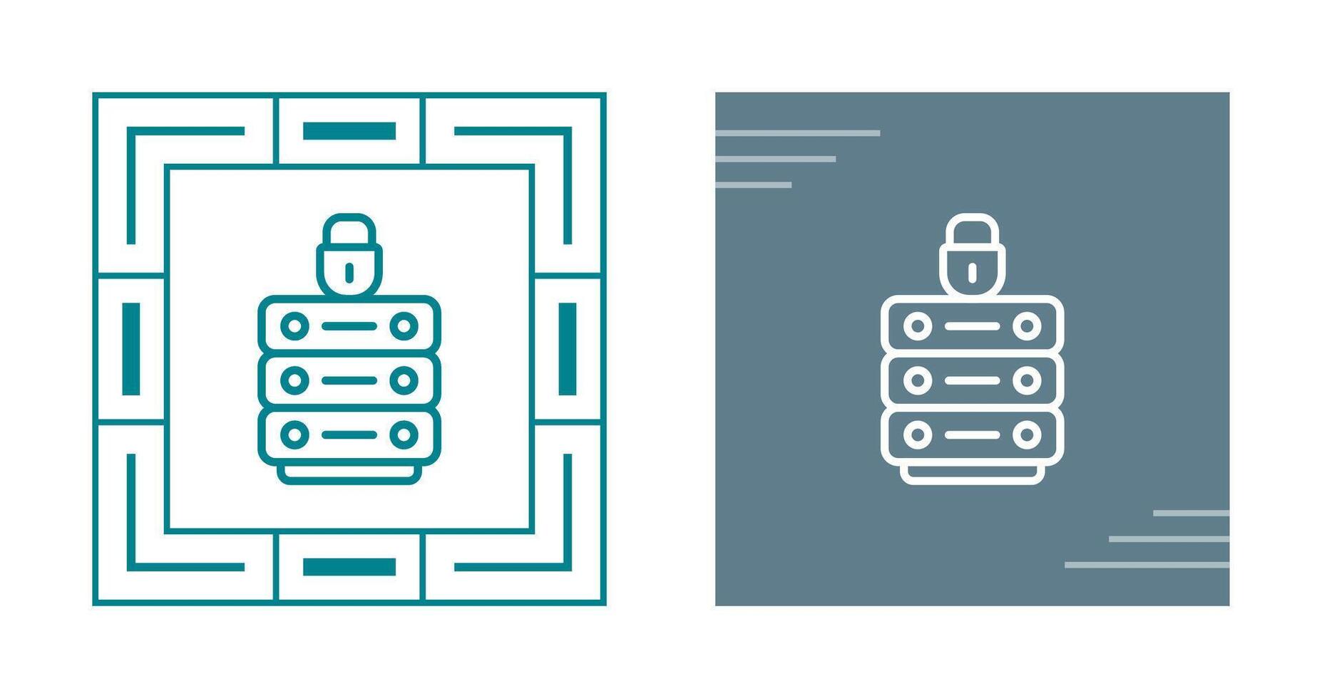 datos intimidad vector icono