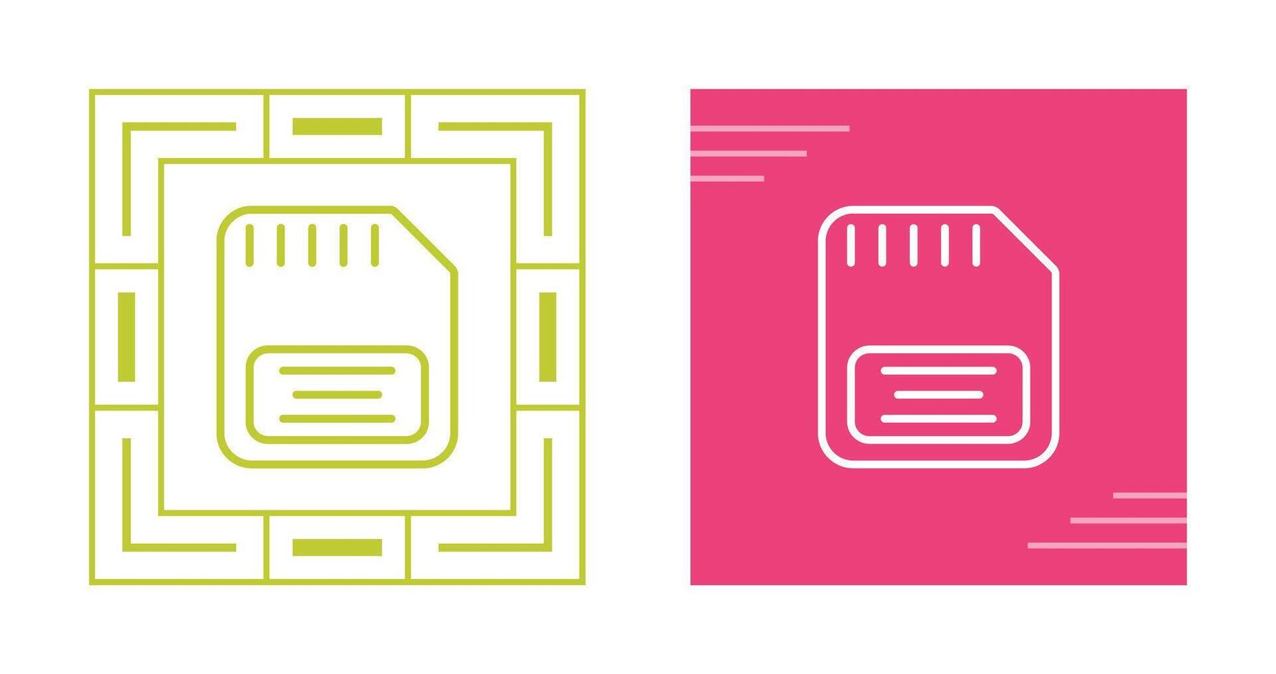 Memory Card Vector Icon