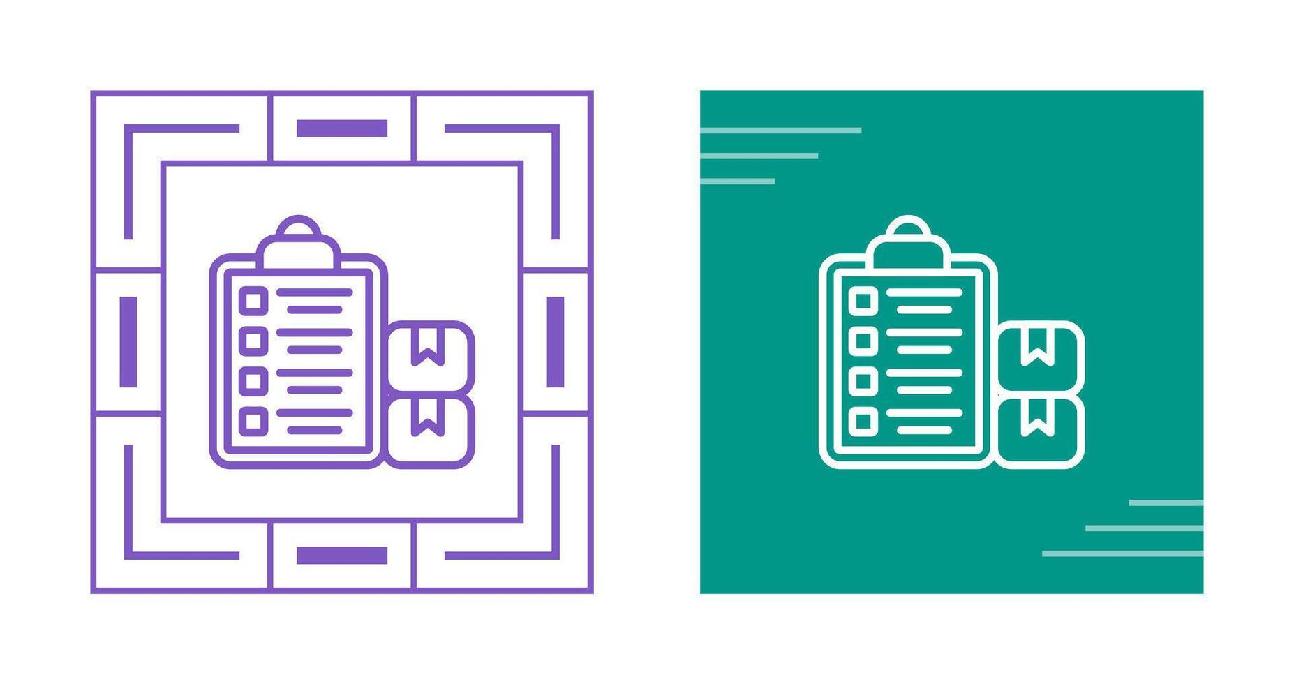 inventario administración vector icono