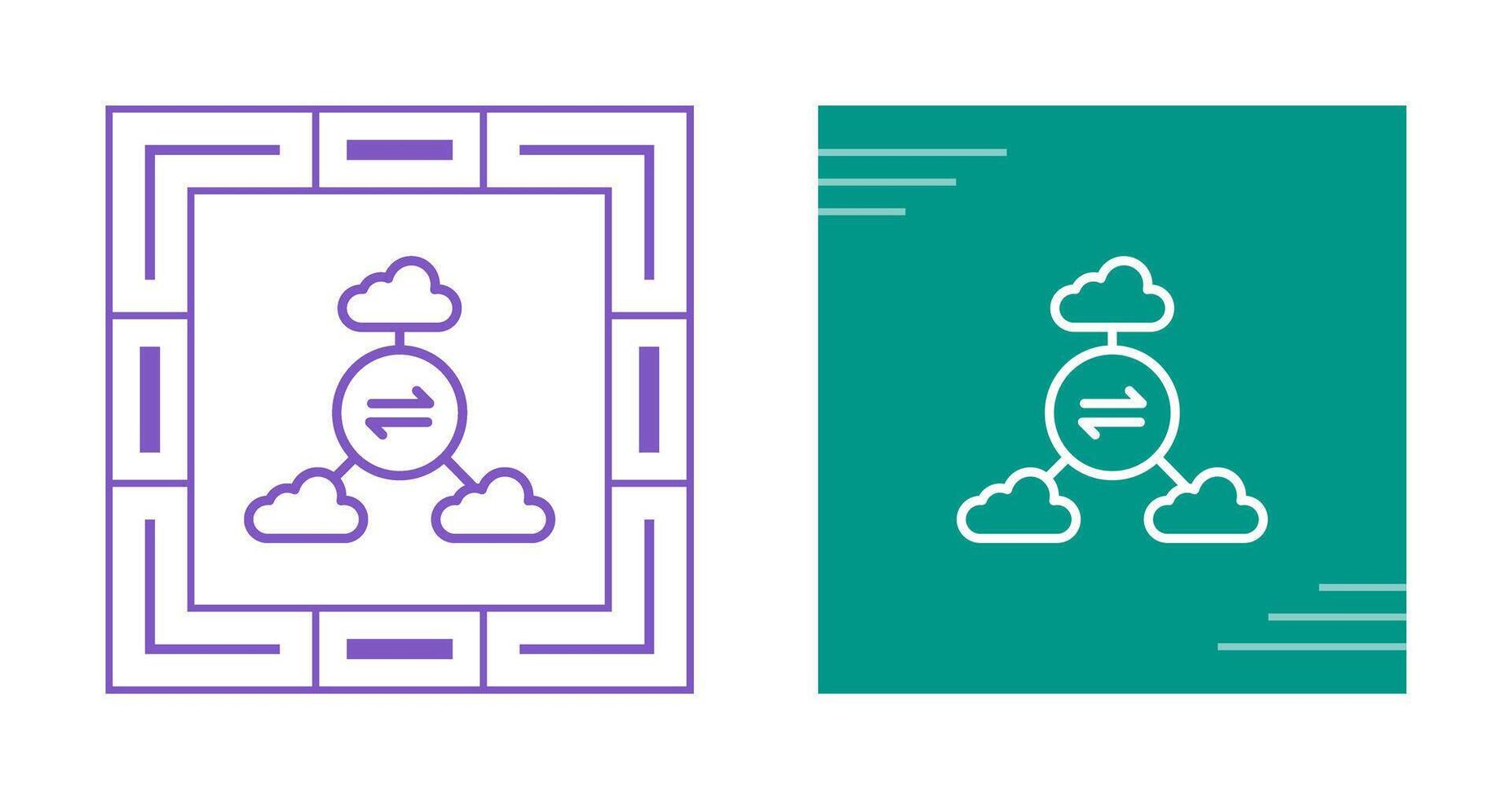 Multi-Cloud Vector Icon
