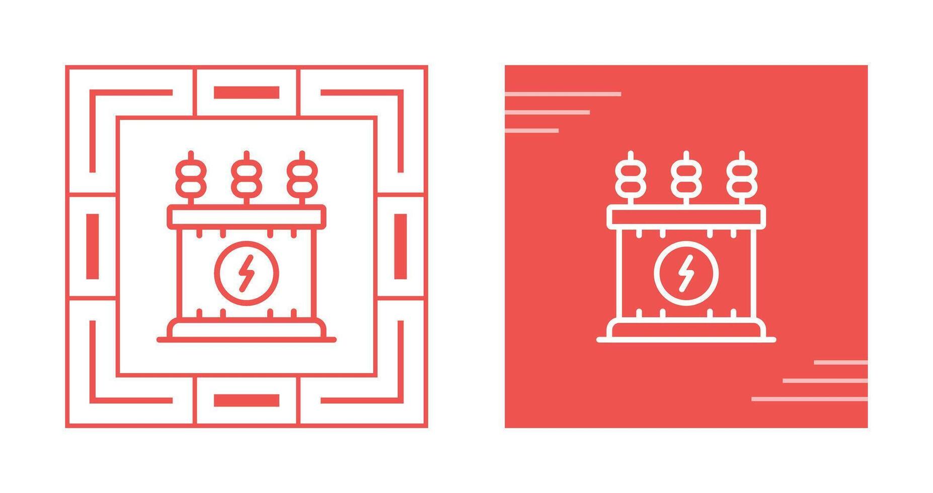 Power Transformer Vector Icon