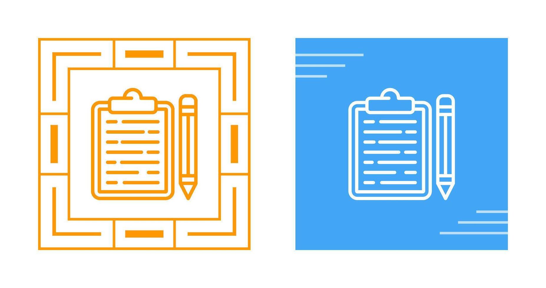 Clipboard with pencil Vector Icon
