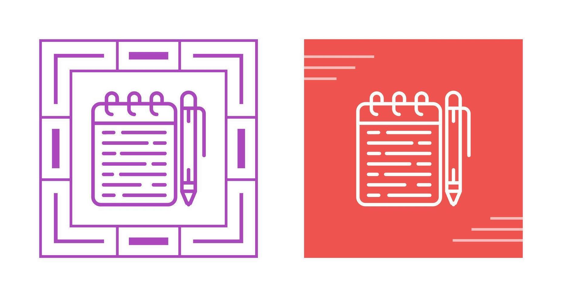 Memo pad Vector Icon