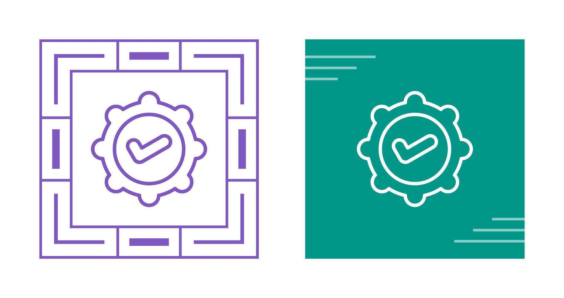 Badge Check Vector Icon