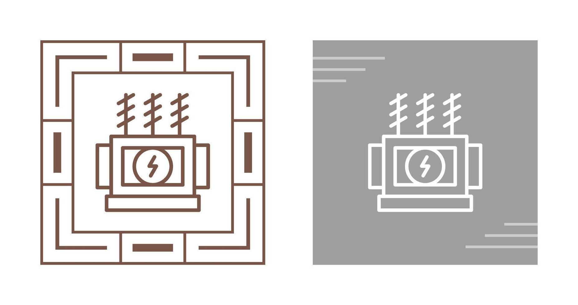 Power Transformer Vector Icon