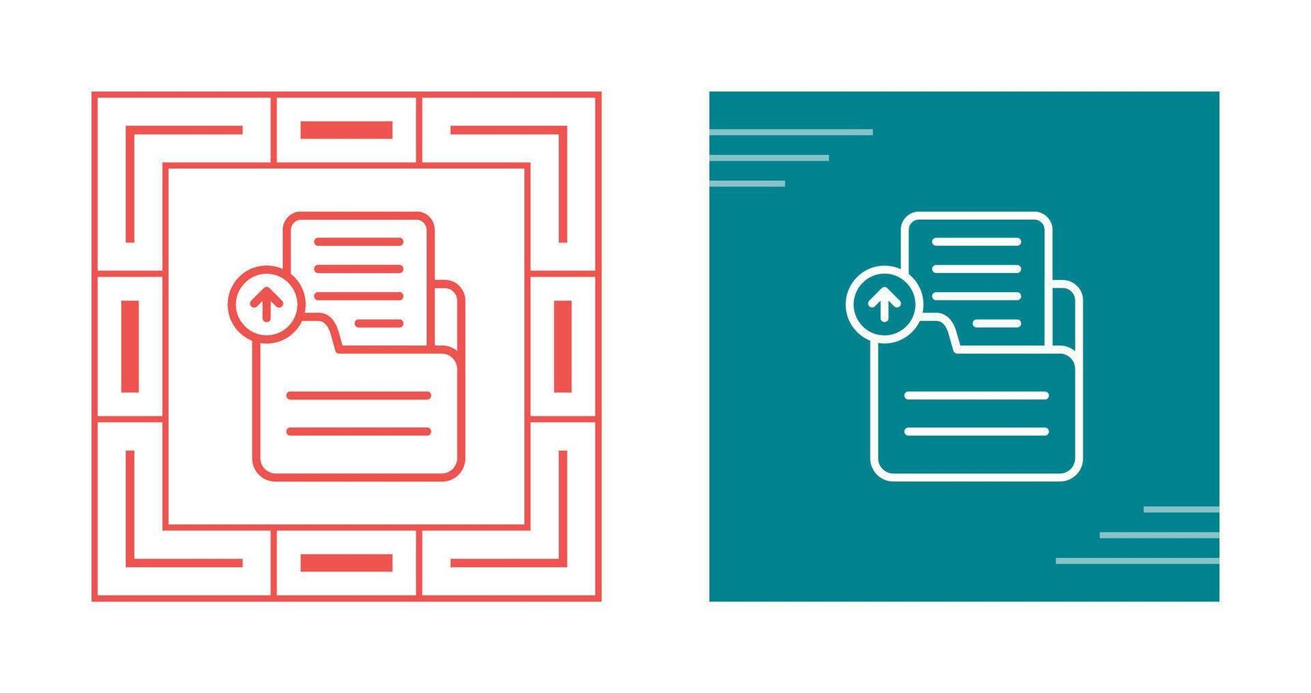 Document Upload Vector Icon