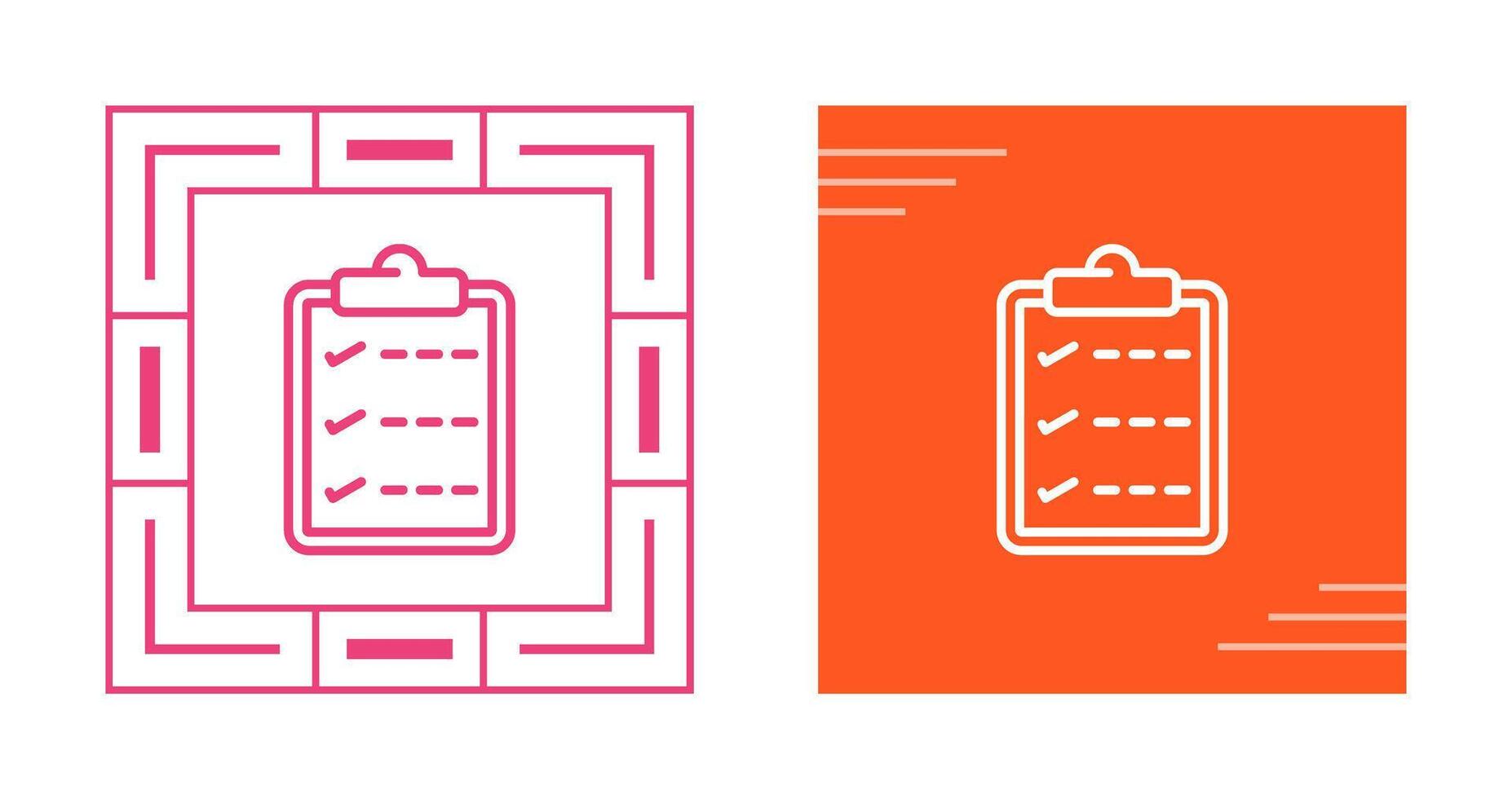 Task list with checkmarks Vector Icon