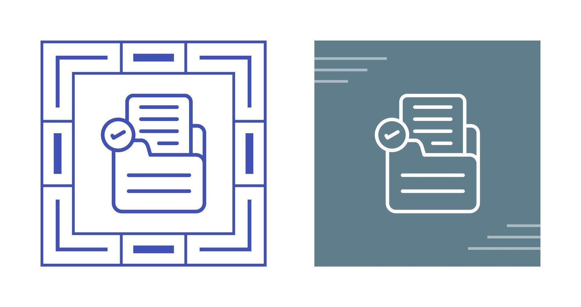 Document Check Vector Icon
