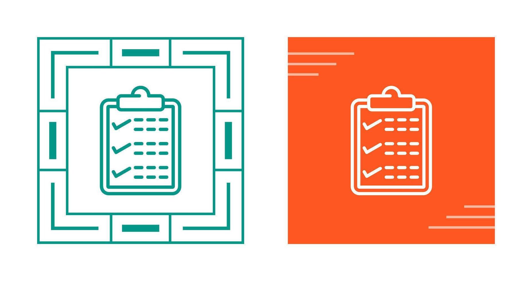 Clipboard with checkmark Vector Icon
