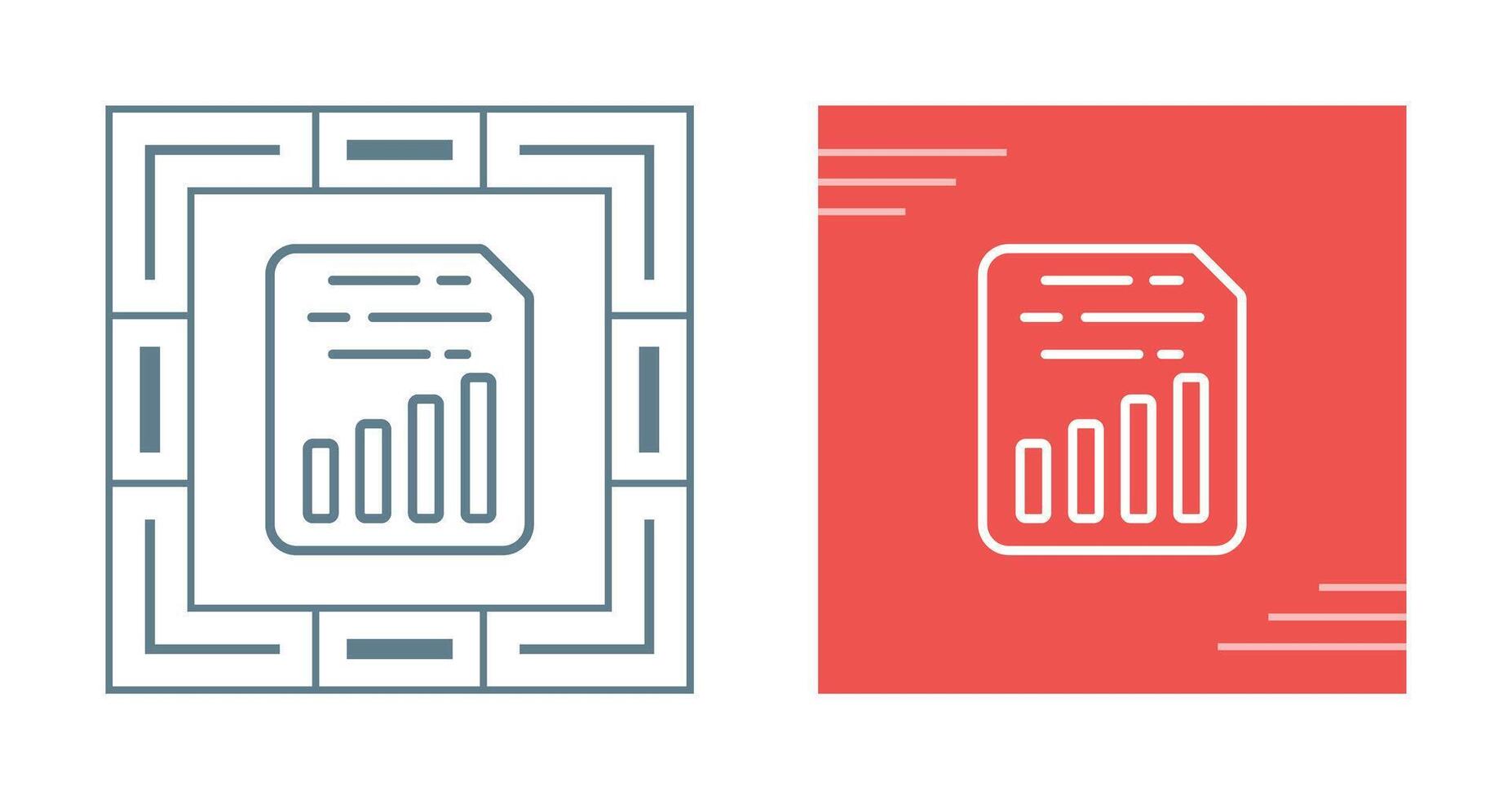 Document Insert Chart Vector Icon