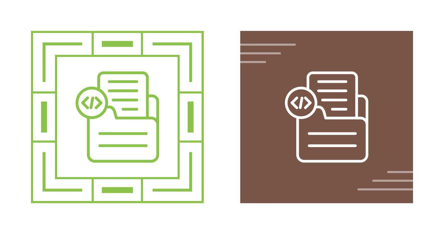 Document Insert Code Vector Icon