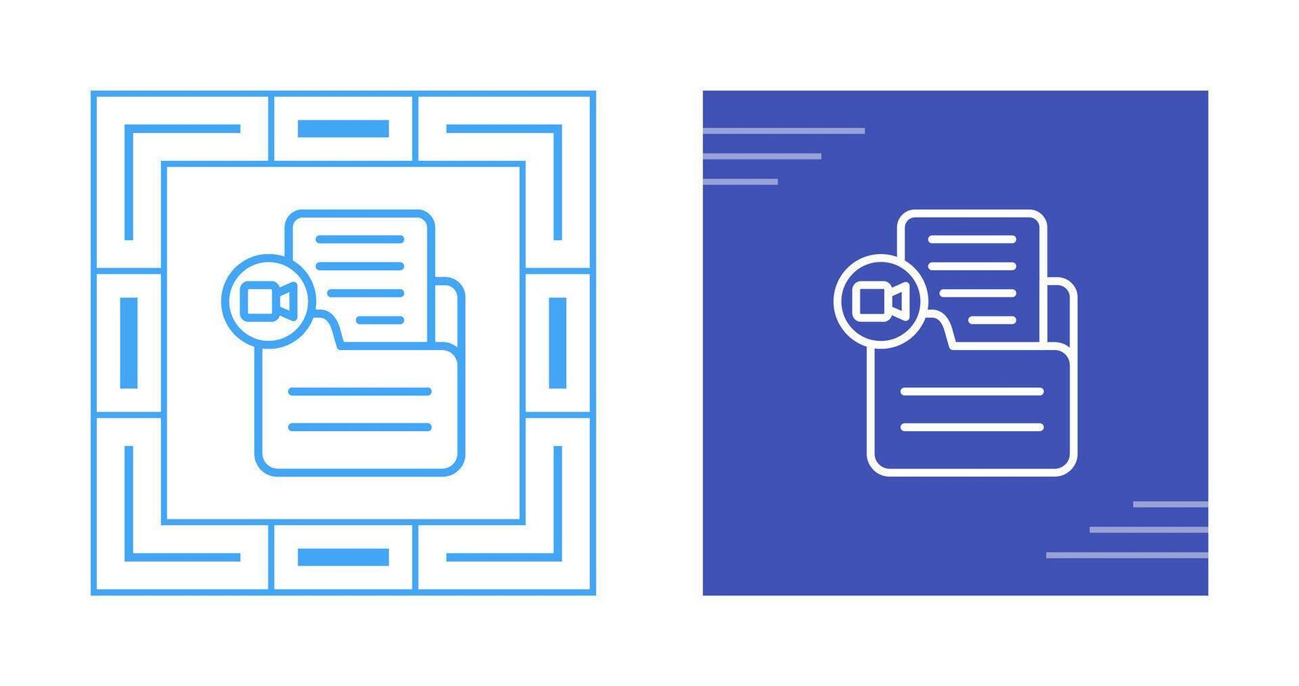 Document Insert Video Vector Icon
