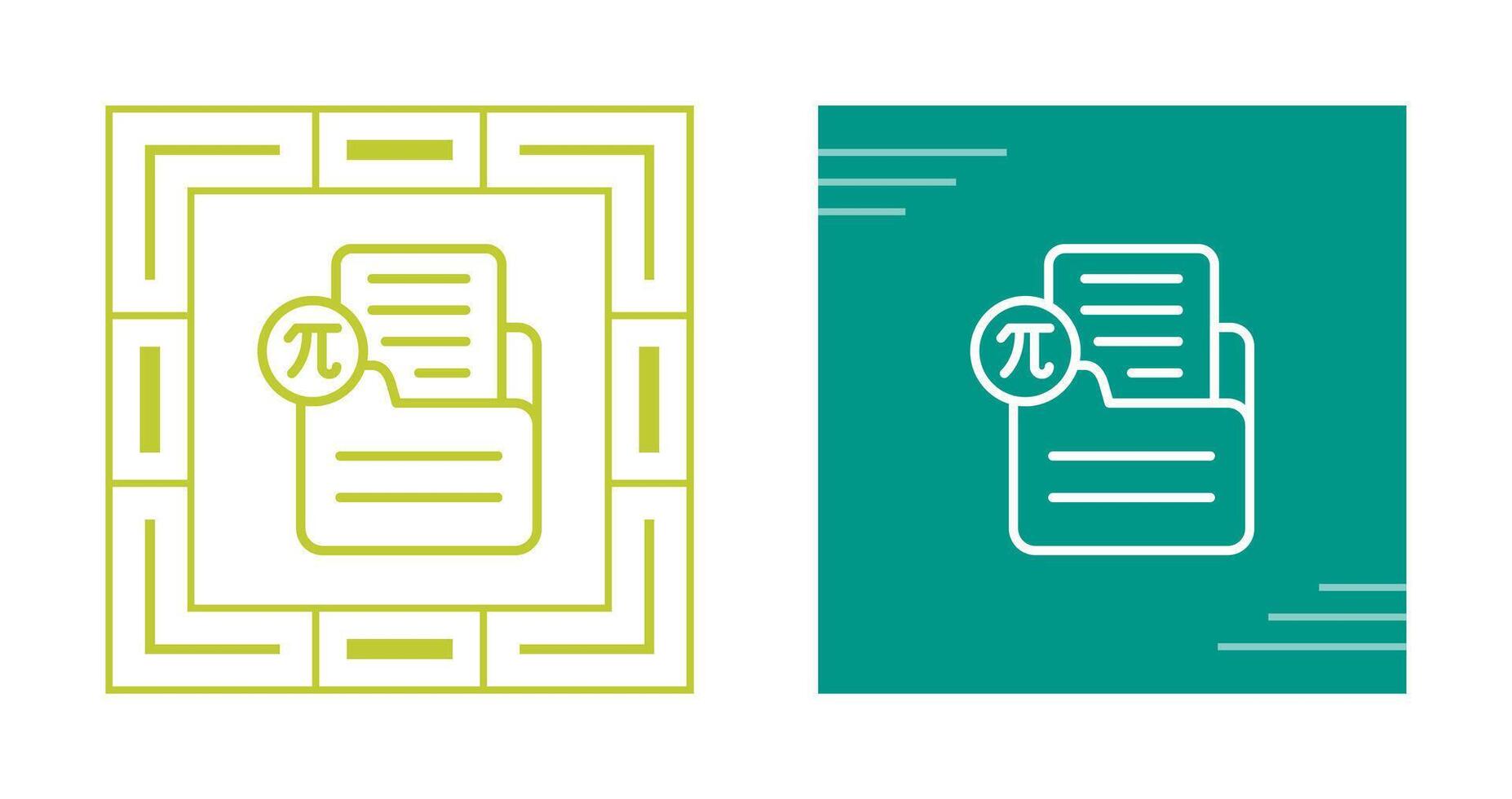 Document Insert Formula Vector Icon