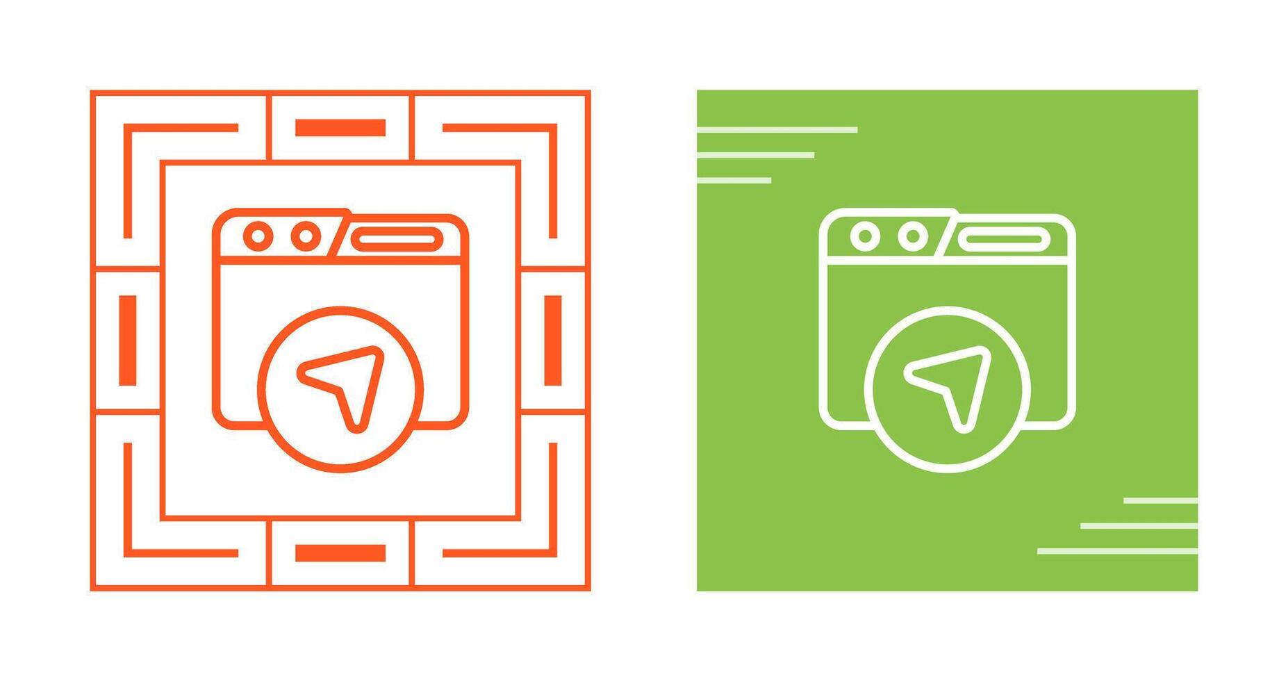 Website Navigation Vector Icon