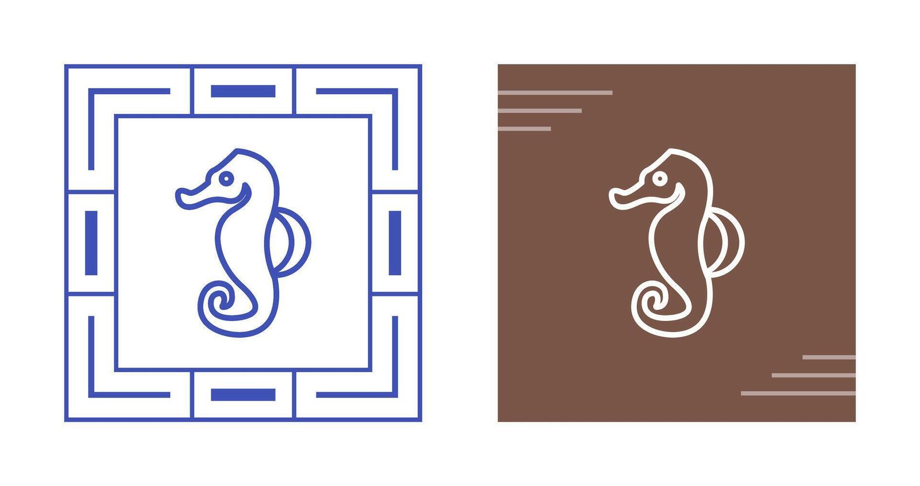 Seahorse Vector Icon