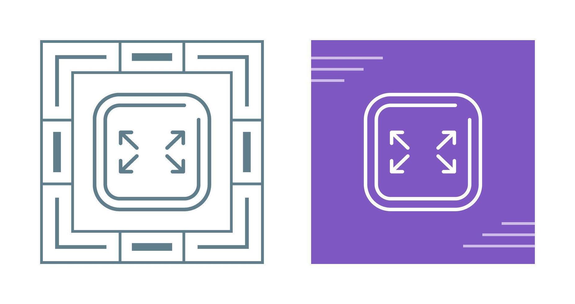 Fullscreen Square Vector Icon