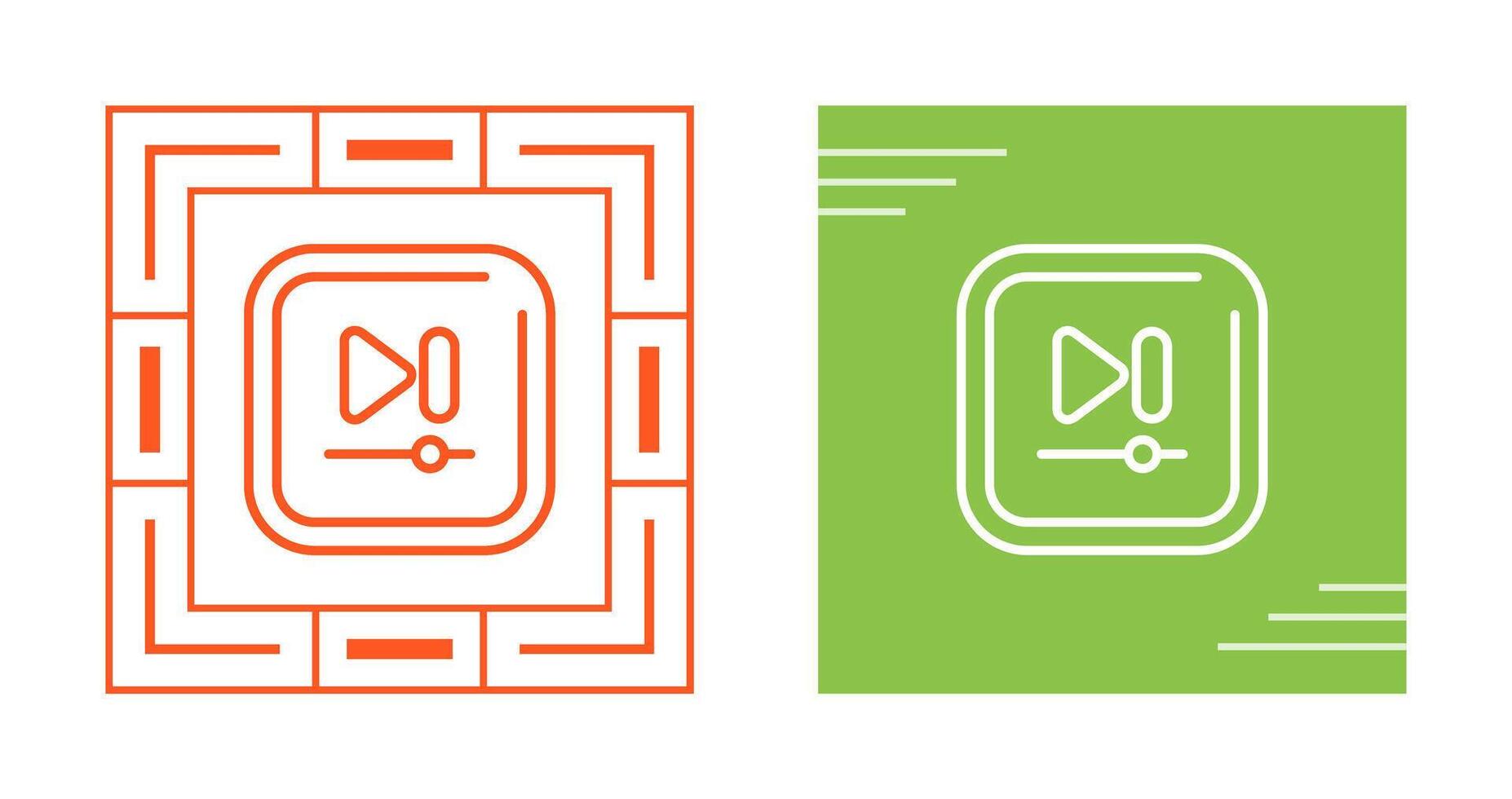 Video Next Track Square Vector icon