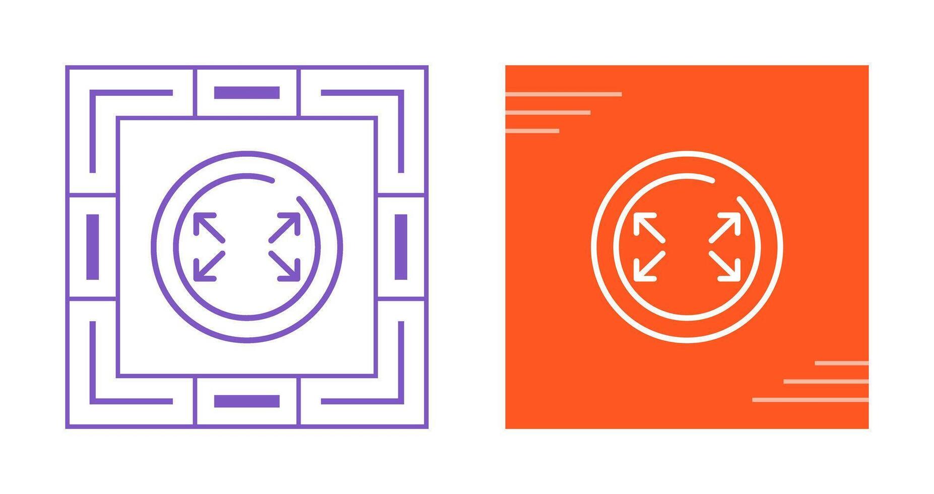 Fullscreen Circle Vector Icon