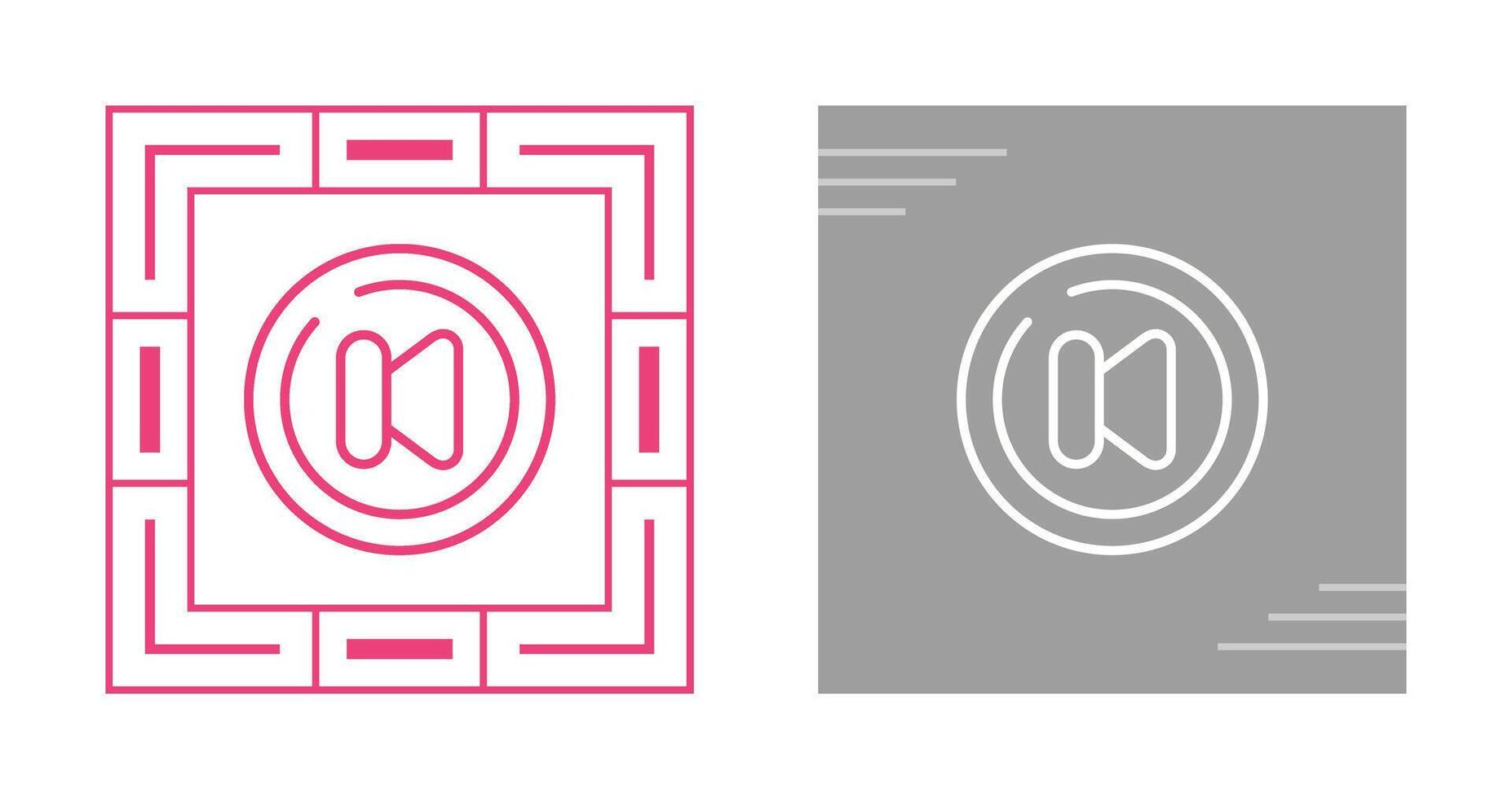 Video Previous Track Circl Vector Icon