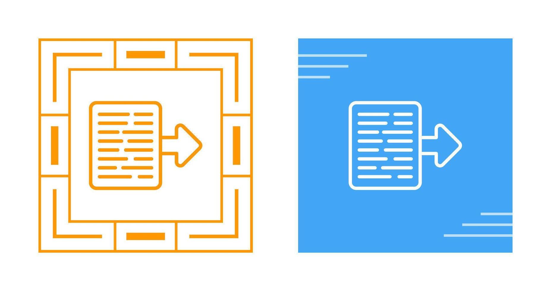 Document Export Vector Icon