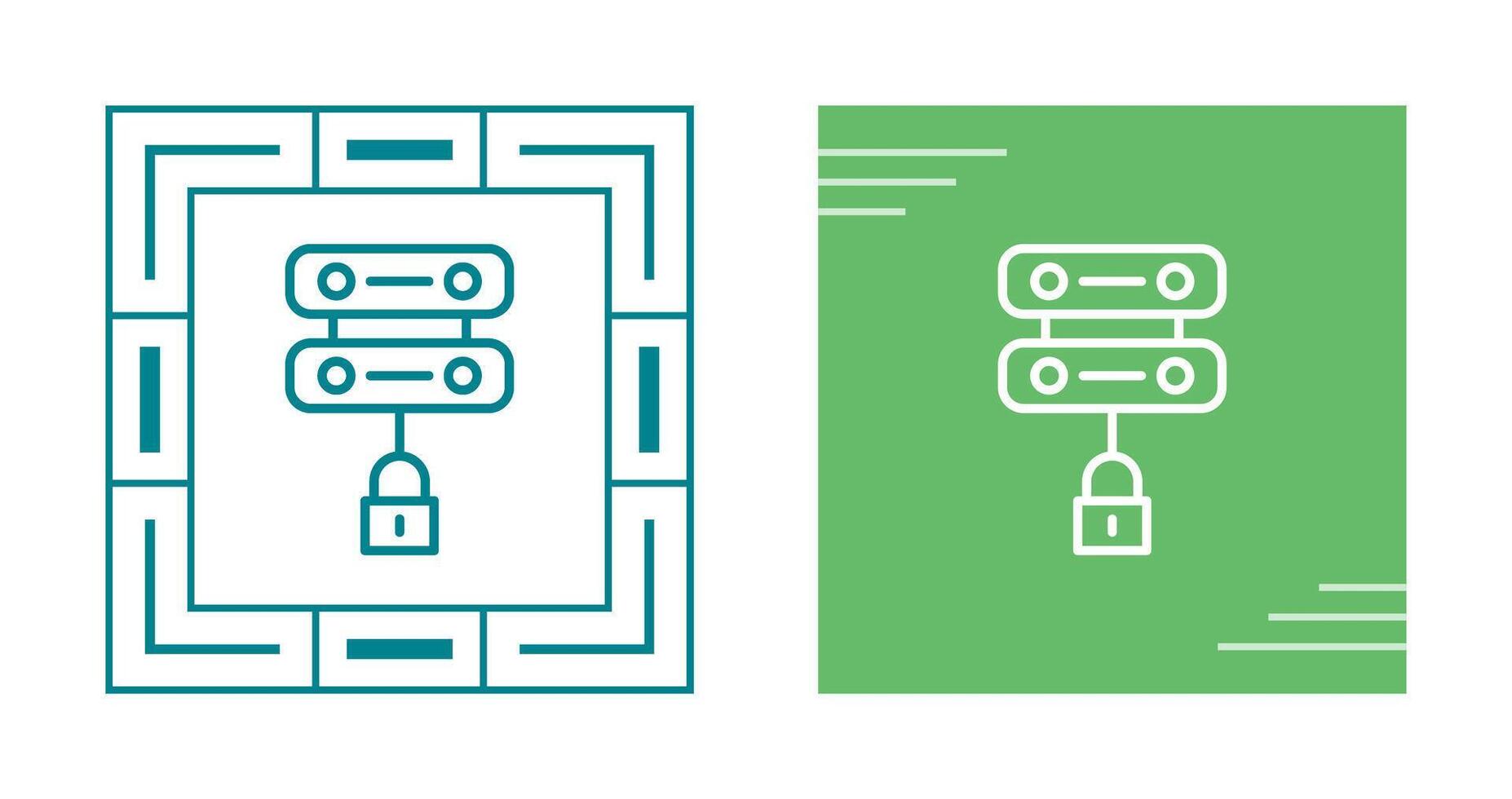 Server Security Vector Icon